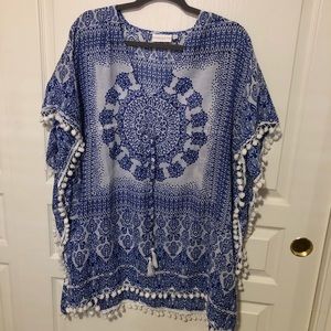 Blue and White Cover Up